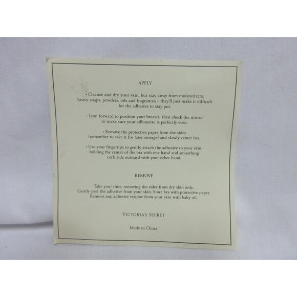 Victoria's Secret backless Push-Up Bra Cup A, Nude 2 Convertible Straps New - Picture 10 of 10